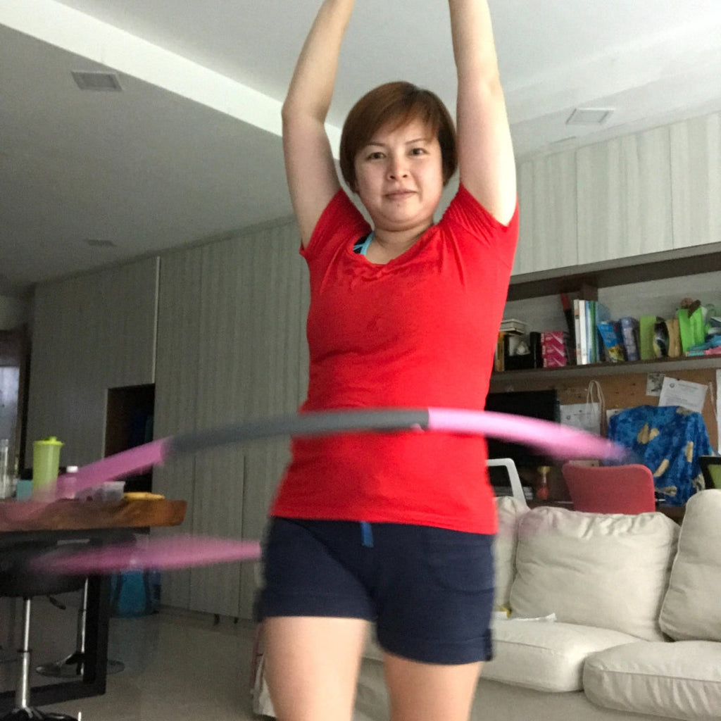 Wonderful Home Workout with Hula Hoop