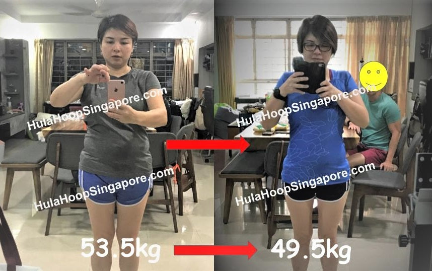 1 month Slimming Journey with Weighted Hoop